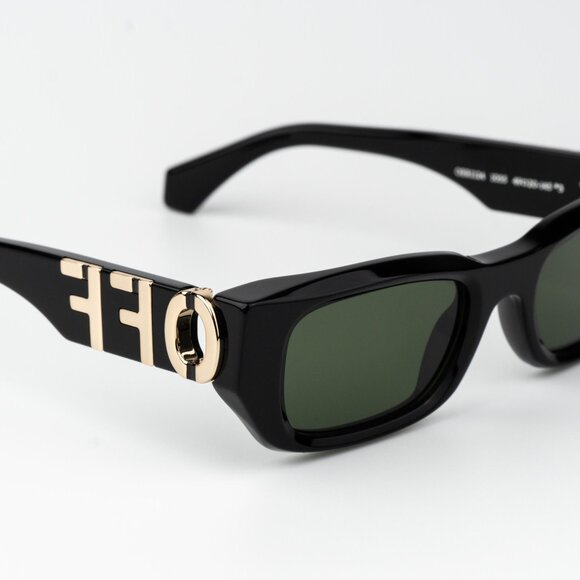 Off-White FILLMORE Men Sunglasses Black Green Square OERI124 FILLMORE 1055 - Picture 6 of 13